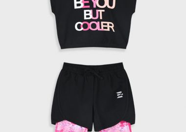 Αθλητικό σετ για κορίτσι | ΜΑΥΡΟ - Energiers - 